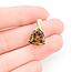 Pendant Twist 3.5ct Smokey Quartz 14ky 27.5mm 1.9g 125110013