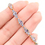 Bracelet Cluster 8.25ctw Tanzanite 14ky 5.5mm 7.5" 9.8g 125110014