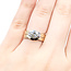 Ring 3-Stone Wedding Set 0.96ctw Round Diamonds 14ky 6.3mm Sz5.5 7.32g 125110033