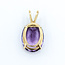 Pendant Solitaire 17.44ct Amethyst 14ky 26.5mm 6.4g 225100009