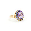 Ring Cocktail 3.88ct Amethyst .42ctw Tanzanite 10ky 16.8mm Sz8 5.2g 225100011