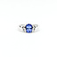 Ring Half-Bezel .12ctw Round Diamonds 1.36ct Tanzanite 14kw 8mm Sz7 3.52g 225100019