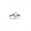 Ring Half-Bezel .12ctw Round Diamonds 1.36ct Tanzanite 14kw 8mm Sz7 3.52g 225100019