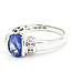 Ring Half-Bezel .12ctw Round Diamonds 1.36ct Tanzanite 14kw 8mm Sz7 3.52g 225100019