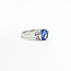 Ring Half-Bezel .12ctw Round Diamonds 1.36ct Tanzanite 14kw 8mm Sz7 3.52g 225100019
