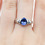 Ring Half-Bezel .12ctw Round Diamonds 1.36ct Tanzanite 14kw 8mm Sz7 3.52g 225100019