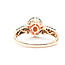 Ring Pave .54ctw Black/White Diamonds 3.36ct Garnet 10kr 11.85mm Sz11 3.68g 225100031