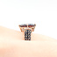 Ring Pave .54ctw Black/White Diamonds 3.36ct Garnet 10kr 11.85mm Sz11 3.68g 225100031