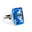 Ring Solitaire 25.87ct Blue Topaz 14kw 20mm Sz6.5 11.59g 225100057