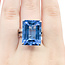 Ring Solitaire 25.87ct Blue Topaz 14kw 20mm Sz6.5 11.59g 225100057