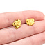 Earrings Gold Nugget 14kt Post 22ky 9.3x8.2mm 3.38g 225100071