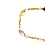 Bracelet Rope 5ctw Garnet, Peridot, Amethyst, Citrine, Aquamarine 14ky 6mm 7" 2.33g 225100078