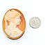 Pendant Brooch Cameo 1.75x1.3" Shell 18ky 1.75x1.45" 10.42g 225100080