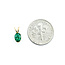 Pendant Solitaire .50ct Emerald 14ky 10x4mm .31g 225100087