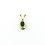 Pendant Solitaire .50ct Emerald 14ky 10x4mm .31g 225100087