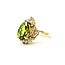 Ring Cocktail 0.76ctw Round Diamonds 6.91ct Peridot 18ky 21mm Sz6.5 10.98g 225100133