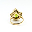 Ring Cocktail 0.76ctw Round Diamonds 6.91ct Peridot 18ky 21mm Sz6.5 10.98g 225100133