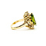 Ring Cocktail 0.76ctw Round Diamonds 6.91ct Peridot 18ky 21mm Sz6.5 10.98g 225100133