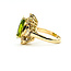 Ring Cocktail 0.76ctw Round Diamonds 6.91ct Peridot 18ky 21mm Sz6.5 10.98g 225100133