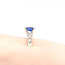 Ring Engagement 0.4ctw Round Diamonds 1.58ct Deep Blue Sri Lanka Sapphire Platinum 2.5mm Sz6.75 7.05g 225100138