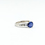Ring Engagement 0.4ctw Round Diamonds 1.58ct Deep Blue Sri Lanka Sapphire Platinum 2.5mm Sz6.75 7.05g 225100138