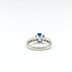 Ring Engagement 0.4ctw Round Diamonds 1.58ct Deep Blue Sri Lanka Sapphire Platinum 2.5mm Sz6.75 7.05g 225100138