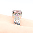 Ring Multi-Color 0.15ctw Round Diamonds 3.72ct Pink Sapphire .14ctw Pink Sapphire 14kw 5.7mm Sz7 5.18g 225100140