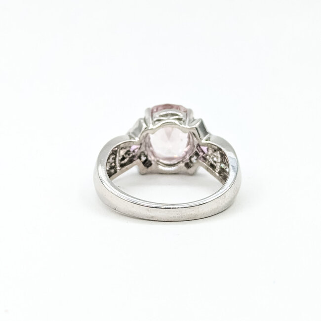 Ring Multi-Color 0.15ctw Round Diamonds 3.72ct Pink Sapphire .14ctw Pink Sapphire 14kw 5.7mm Sz7 5.18g 225100140