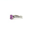 Ring Engagement 0.18ctw Round Diamonds 1.23ct Pink Sapphire Platinum 3.2mm Sz4.5 6.14g 225100146