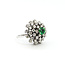 Ring Cocktail 1.64ctw Round Diamonds 1.31ct Tsavorite Garnet 14kw 20x20mm Sz7 10.82g 225100148