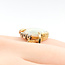 Ring Freeform 0.12ctw Round Diamonds 4.5ct Australian Opal 18ky 20mm Sz6 9.57g 225100150