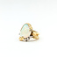Ring Freeform 0.12ctw Round Diamonds 4.5ct Australian Opal 18ky 20mm Sz6 9.57g 225100150