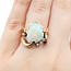 Ring Freeform 0.12ctw Round Diamonds 4.5ct Australian Opal 18ky 20mm Sz6 9.57g 225100150
