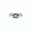 Ring Engagement 0.24ctw Round Diamonds 1.58ct Violetish Blue Sapphire Platinum 2.75mm Sz4.75 5.67g 225100151