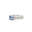 Ring Engagement 0.24ctw Round Diamonds 1.58ct Violetish Blue Sapphire Platinum 2.75mm Sz4.75 5.67g 225100151