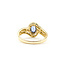 Ring Bypass 0.27ctw Round Diamonds 0.54ct Blue Sapphire 14ky 10.5mm Sz5.25 2.63g 225100154