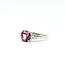 Ring 3-Stone 0.1ctw VS Diamonds 2.24ct Pink Sapphire 14kw 2.7mm Sz6 3.22g 225100156