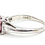 Ring 3-Stone 0.1ctw VS Diamonds 2.24ct Pink Sapphire 14kw 2.7mm Sz6 3.22g 225100156