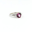 Ring 3-Stone 0.1ctw VS Diamonds 2.24ct Pink Sapphire 14kw 2.7mm Sz6 3.22g 225100156