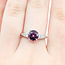 Ring 3-Stone 0.1ctw VS Diamonds 2.24ct Pink Sapphire 14kw 2.7mm Sz6 3.22g 225100156