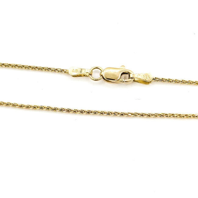 Pendant Drop Halo 0.7ctw Round Diamonds 4.75ct Purple Tanzanite 14ky 2.2x.55" 17.5" 8.21g 225100162