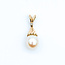 Pendant Drop .02ct Round Diamond 9mm Off White Pearl 14kr 1" 3.2g 225110054