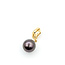 Pendant Drop .01ct Round Diamond 10mm Tahitian Pearl 14ky 1" 2.34g 225110055