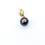 Pendant Drop .01ct Round Diamond 10mm Tahitian Pearl 14ky 1" 2.34g 225110055