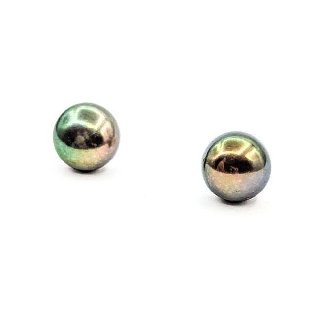 Earrings Stud 10mm Tahitian Pearl 14ky .5" 2.23g 225110056