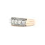 Ring 3-Row 1.10ctw Princess & Round Diamonds 14kr 6.65mm Sz7 5.5g 225100014