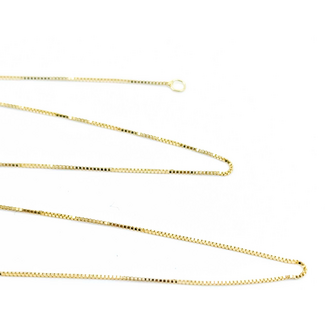 Necklace Box Link Spring Clasp 14ky .5mm 18" 1.07g 125102009