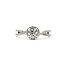 Ring Accented Solitaire 0.45ct Round Diamond .25ctw Diamonds 14kw Sz5.75 225100175