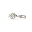 Ring Accented Solitaire 0.45ct Round Diamond .25ctw Diamonds 14kw Sz5.75 225100175