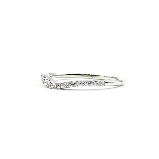 Ring Contour 0.25ctw Round Diamonds 14kw Sz5.76 225100176